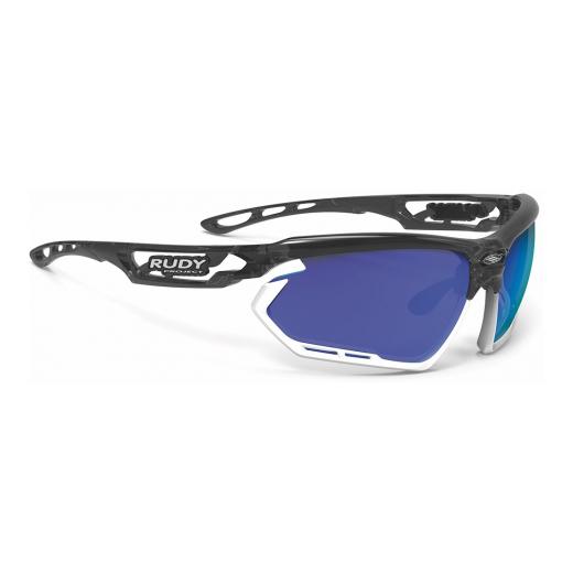 Rudy Project brilles FOTONYK - Crystal Graphite / Bumpers White / Multilaser Blue