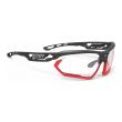 Rudy Project brilles FOTONYK - Matte Black / Bumpers Red Fluo / ImpactX Photochromic 2 Black