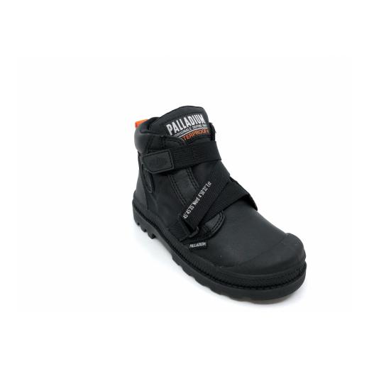 Palladium bērnu apavi PAMPA HI CUFFSTR Waterproof Pluss / Black