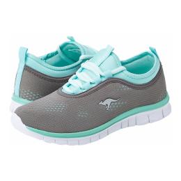 KangaROOS sieviešu apavi K-RUN NEO / Steel Grey/Mint