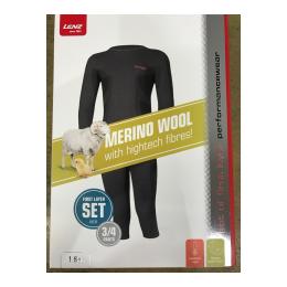 LENZ Termoveļas komplekts 3/4 ar MERINO vilnu / vīriešu LENZ Termoveļas komplekts 3/4 ar MERINO vilnu / vīriešu