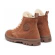 Palladium sieviešu zābaki Pampa Hi Zip Wool Hiver / Raw Brown