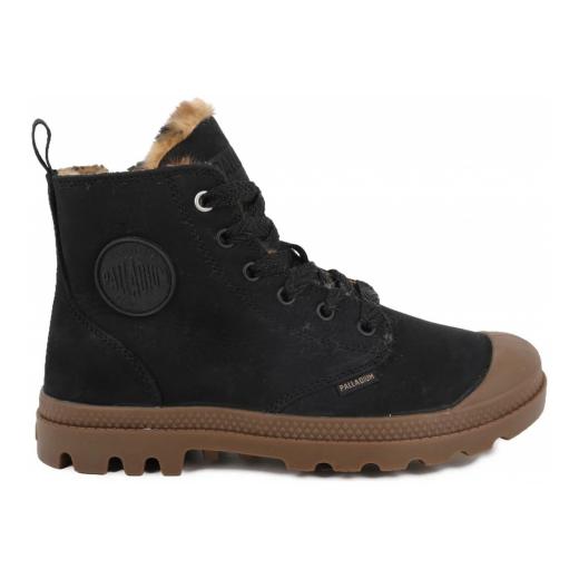 Palladium sieviešu zābaki PAMPA HI ZIP Wool Wild / Black