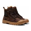 Palladium sieviešu zābaki PAMPA HI ZIP Wool Wild / Dark Cocoa