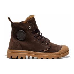 Palladium sieviešu zābaki PAMPA HI ZIP Wool Wild / Dark Cocoa