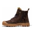 Palladium sieviešu zābaki PAMPA HI ZIP Wool Wild / Dark Cocoa