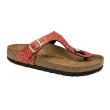 BIRKENSTOCK sieviešu apavi GIZEH / Shiny Pyton Red/Gold / Regular Fit