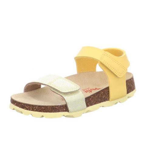 SUPERFIT bērnu sandales FUSSBETTPANTOFFEL / Yellow